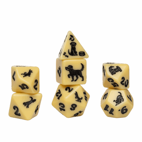 Golden pup - Animal Dice Set