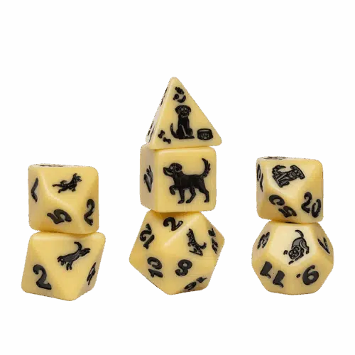 Golden pup - Animal Dice Set