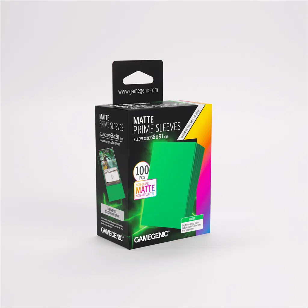 Green - Matte Prime Sleeves - 100 stuks