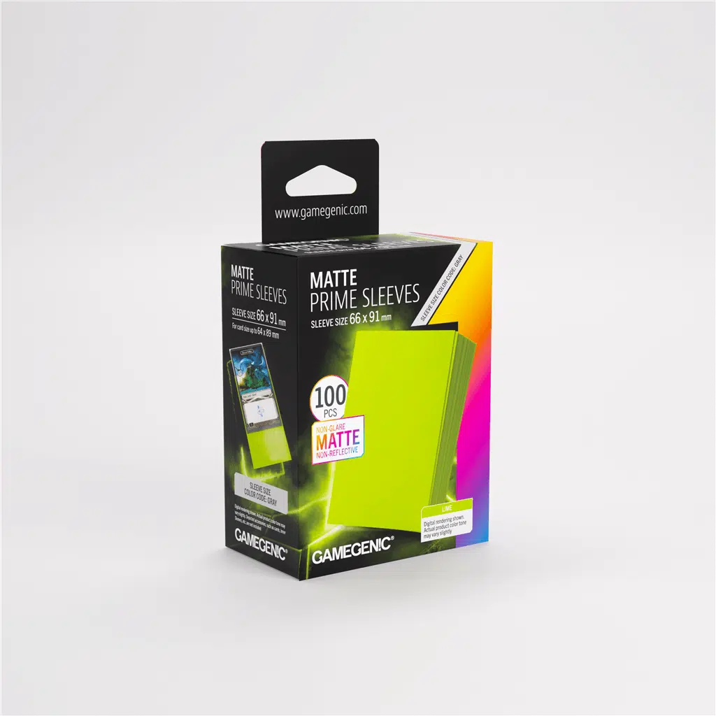 Lime - Matte Prime Sleeves - 100 stuks