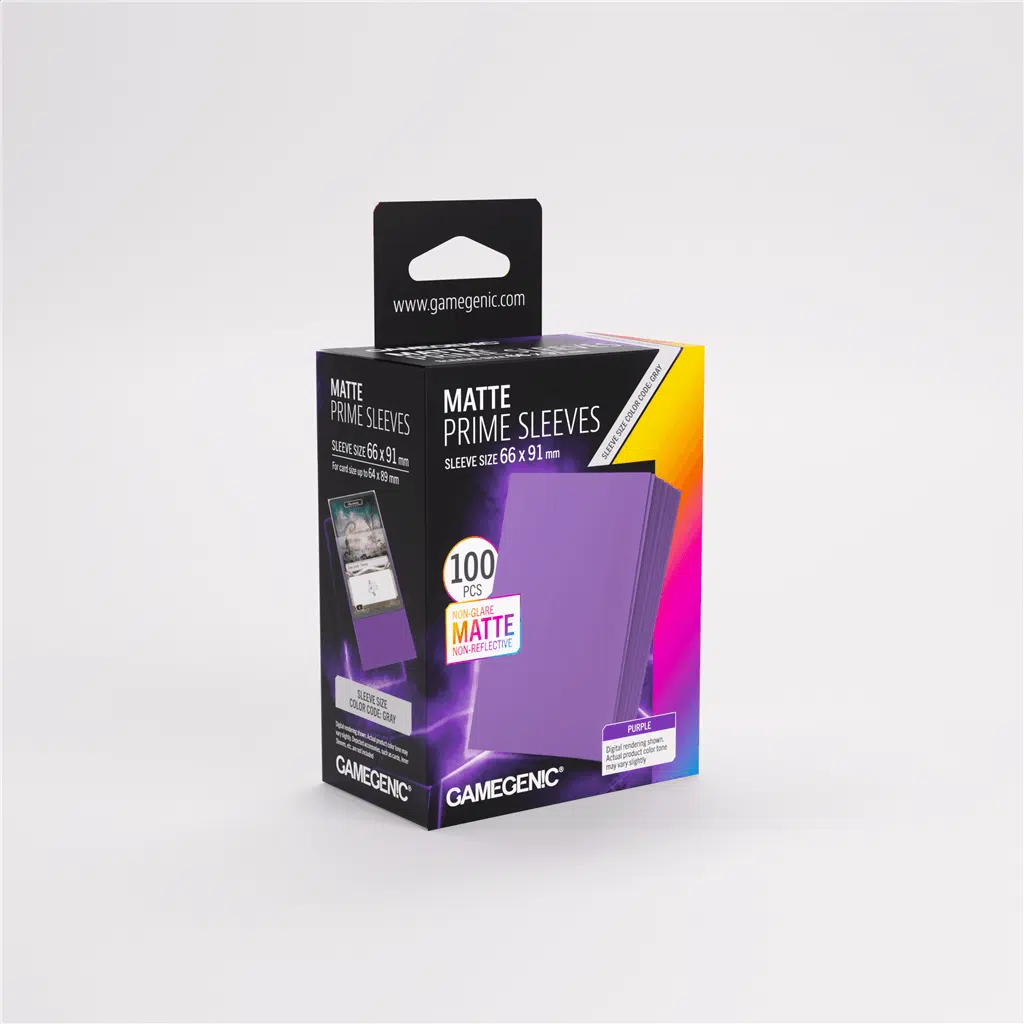 Purple - Matte Prime Sleeves - 100 stuks