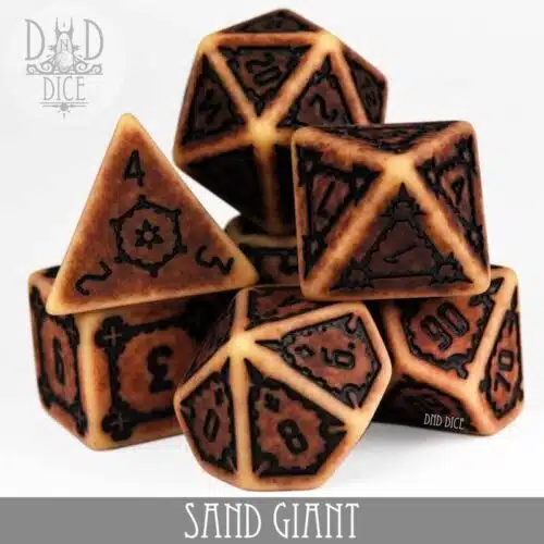 Sand Giant - Oversized Dice set - 7 stuks