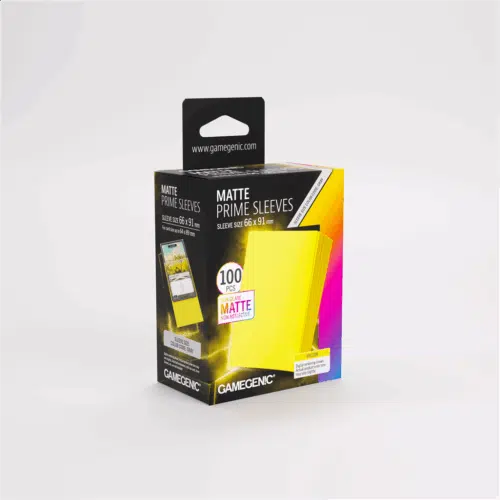 Yellow - Matte Prime Sleeves - 100 stuks