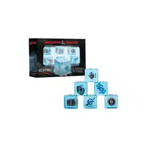 6 stuks D6 - Gelatinous Cube Dice Set