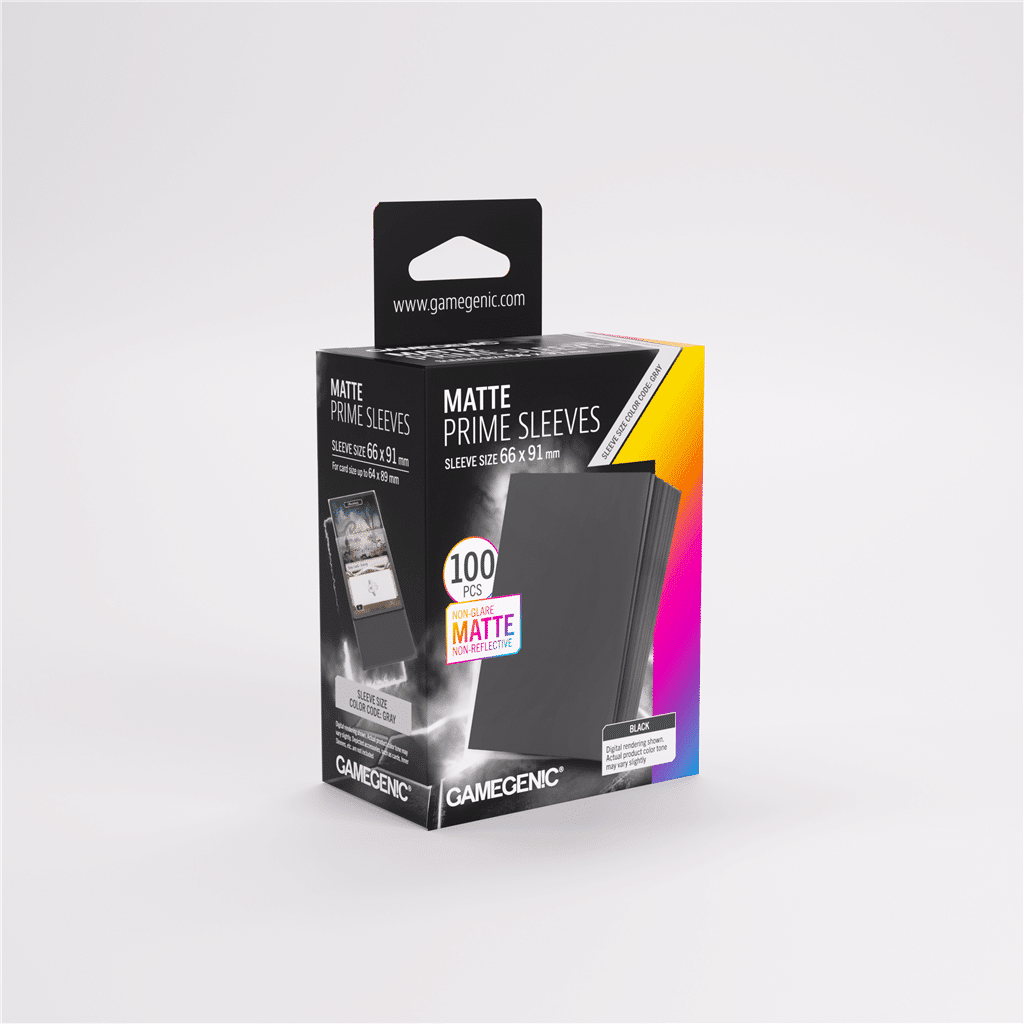 Black - Matte Prime Sleeves - 100 stuks