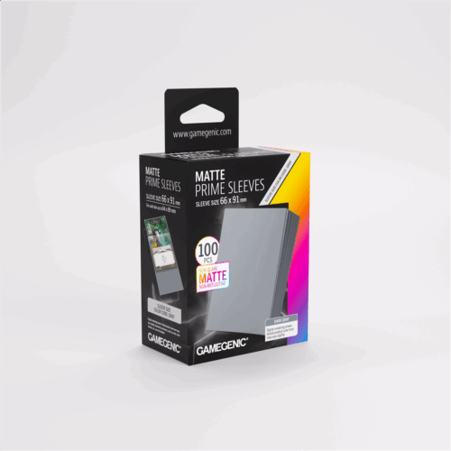 Dark Gray - Matte Prime Sleeves - 100 stuks
