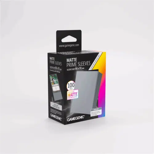 Dark Gray - Matte Prime Sleeves - 100 stuks