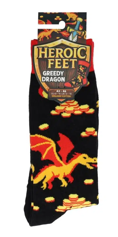 Greedy Dragon - EU Maat 39-42 - Heroic Feet Socks