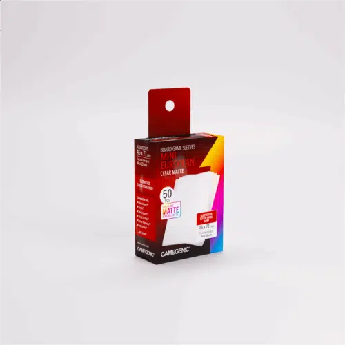 Matte Mini European Sleeves - Ruby 46x71 mm - 50 stuks