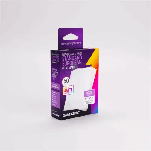 Matte Standard European Sleeves - Purple 62x94 mm - 50 stuks