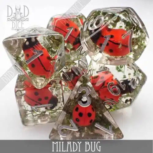 Milady Bug - Dice set - 7 stuks