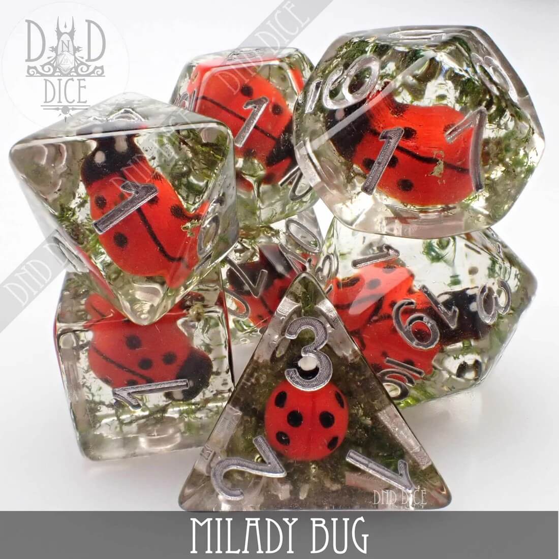 Milady Bug - Dice set - 7 stuks