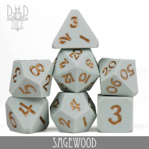 Sagewood - Rubber Dice set - 7 stuks