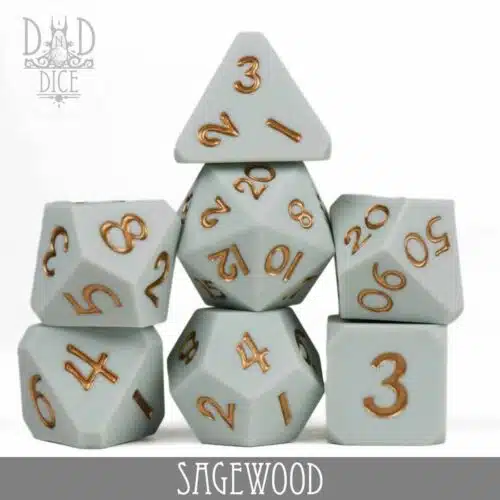 Sagewood - Rubber Dice set - 7 stuks