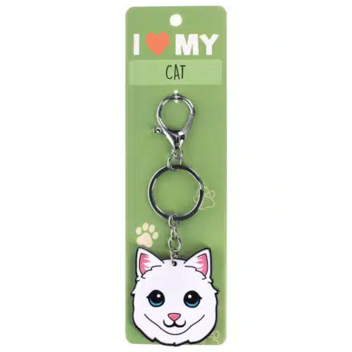 White Cat - Sleutelhanger