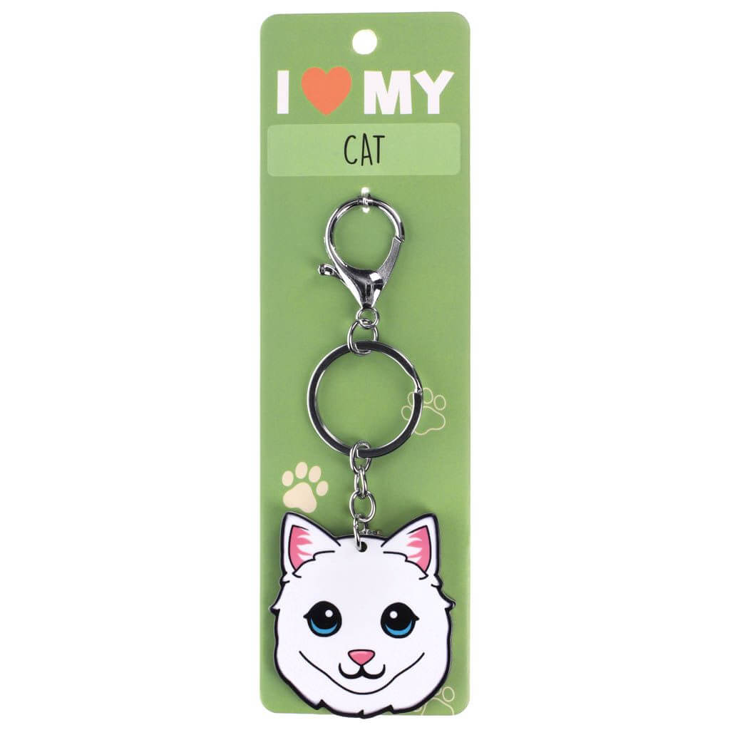 White Cat - Sleutelhanger
