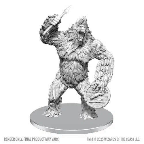 Classic Yeti - Unpainted D&D Miniatures