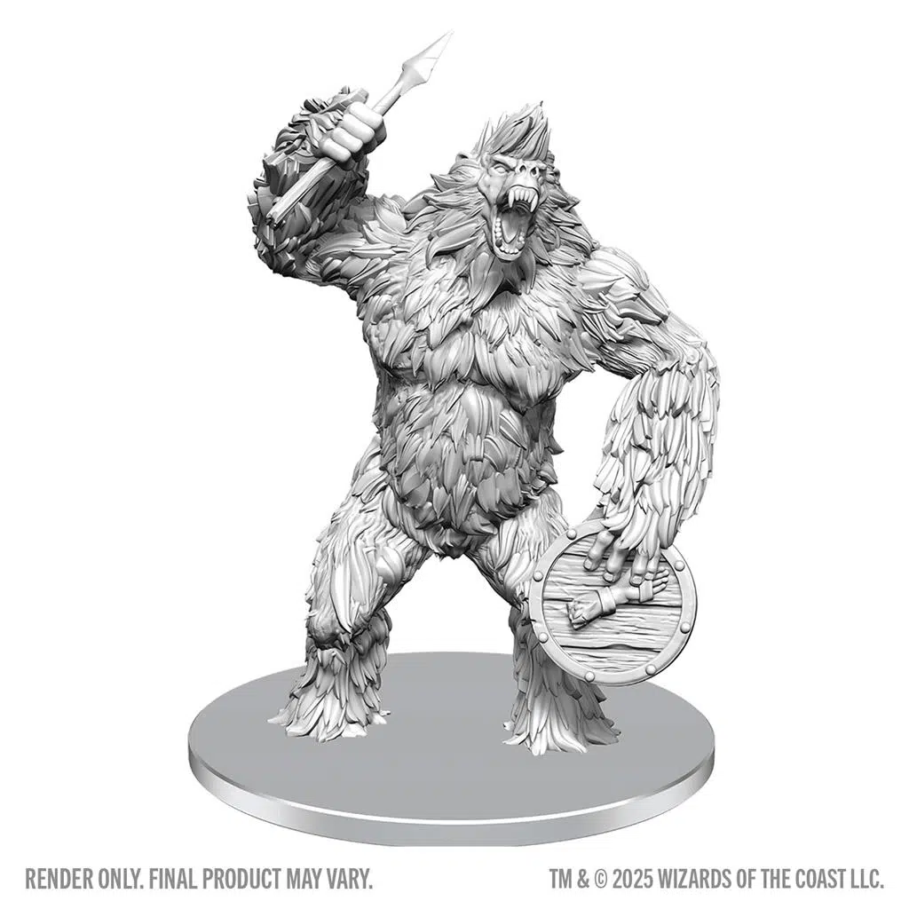 Classic Yeti - Unpainted D&D Miniatures