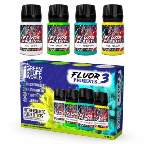 Fluor pigments Set Nr. 3 - 30ml