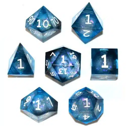 Galaxy - Dice set - 7 stuks