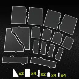 Glasspack Footprints Set: 11th Edition - Warhammer 40k Compatible