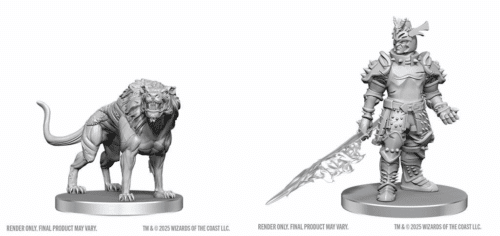 Hell Hound & Narzugon - Unpainted D&D Miniatures