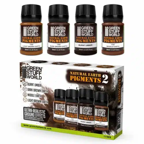 Natural Earth pigments Set Nr. 2 - 30ml