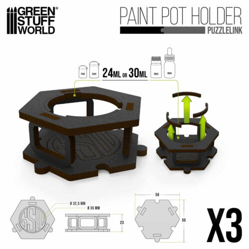 Paint Pot Holder x3