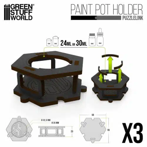 Paint Pot Holder x3