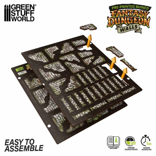 Pre-painted Fantasy Dungeon Walls