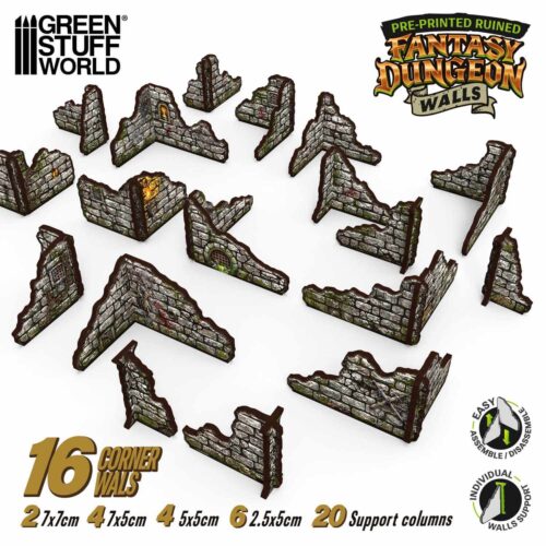 Pre-painted Fantasy Dungeon Walls