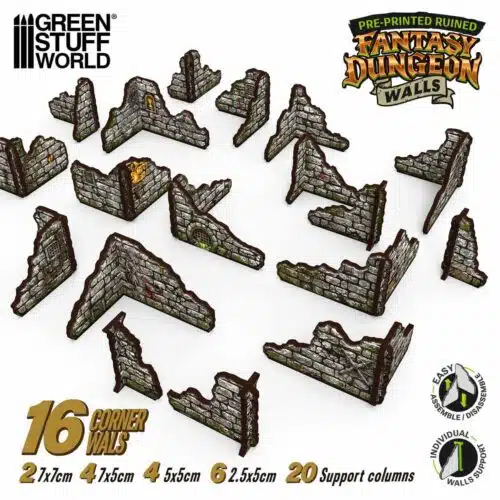 Pre-painted Fantasy Dungeon Walls