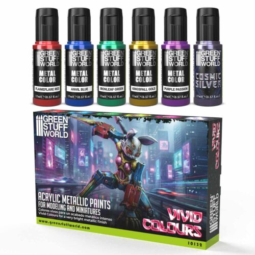 Vivid Metallic Paints Set