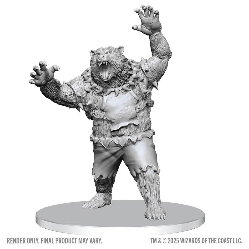 Werebear - Unpainted D&D Miniatures