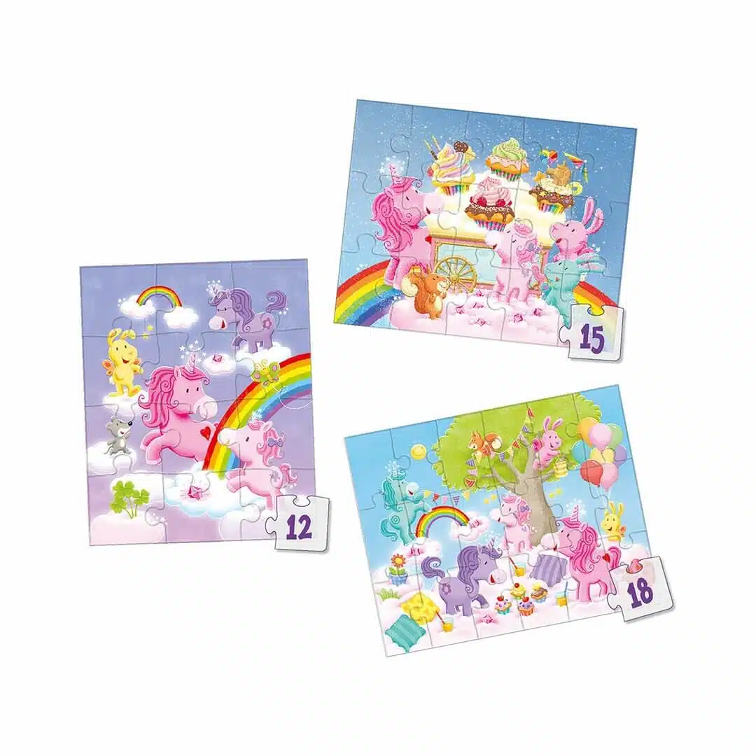 3 Puzzels - Eenhoorn Flonkerglans