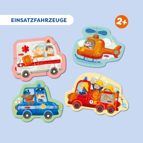 4 eerste puzzels - Hulpvoertuigen