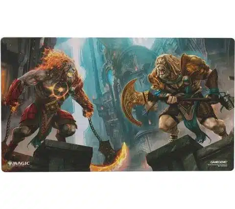 Ajani, Path of Vengeance/Ajani, Counterattack Leader - Reality Fracture - Shiny Playmat