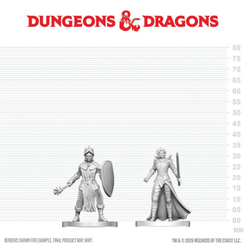 Black Gauntlet & Zhentilar Paladin of Bane - Unpainted D&D Miniatures