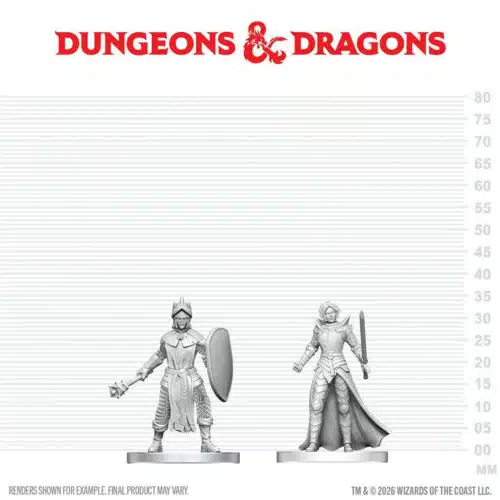 Black Gauntlet & Zhentilar Paladin of Bane - Unpainted D&D Miniatures