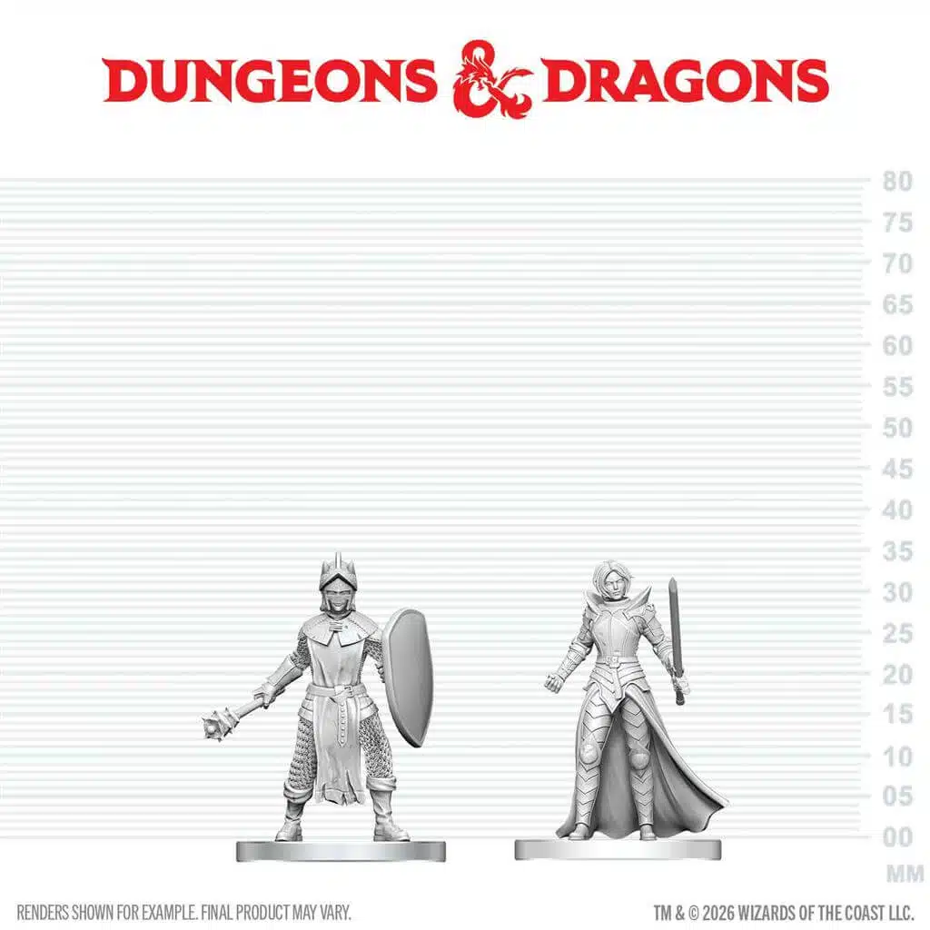 Black Gauntlet & Zhentilar Paladin of Bane - Unpainted D&D Miniatures
