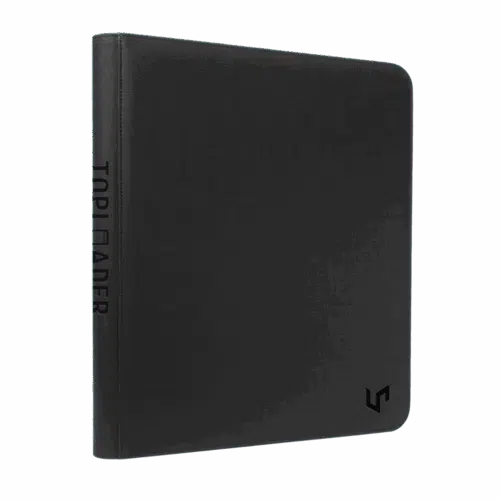 Black - Toploader Zippered 9-Pocket Window Premium Pro-Binder