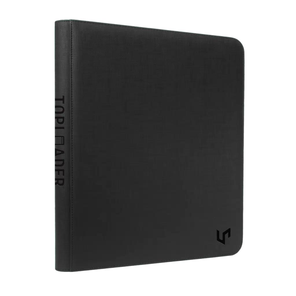 Black - Toploader Zippered 9-Pocket Window Premium Pro-Binder