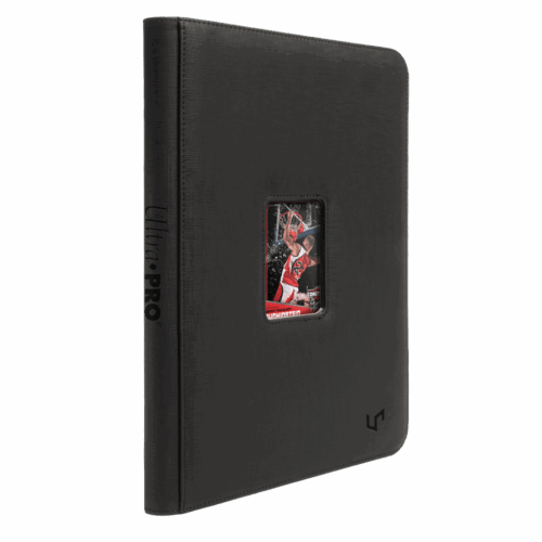 Black - Toploader Zippered 9-Pocket Window Premium Pro-Binder