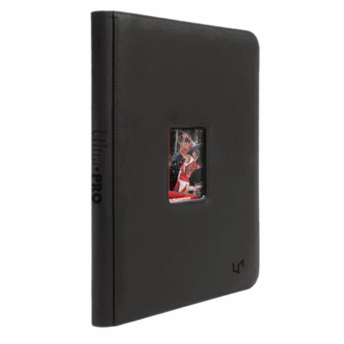 Black - Toploader Zippered 9-Pocket Window Premium Pro-Binder