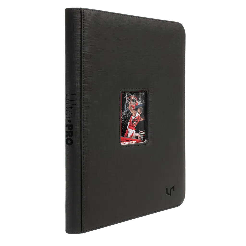 Black - Toploader Zippered 9-Pocket Window Premium Pro-Binder