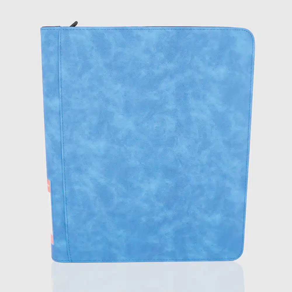 Blue - Zipped 9-Pocket Elite Toploader Binder
