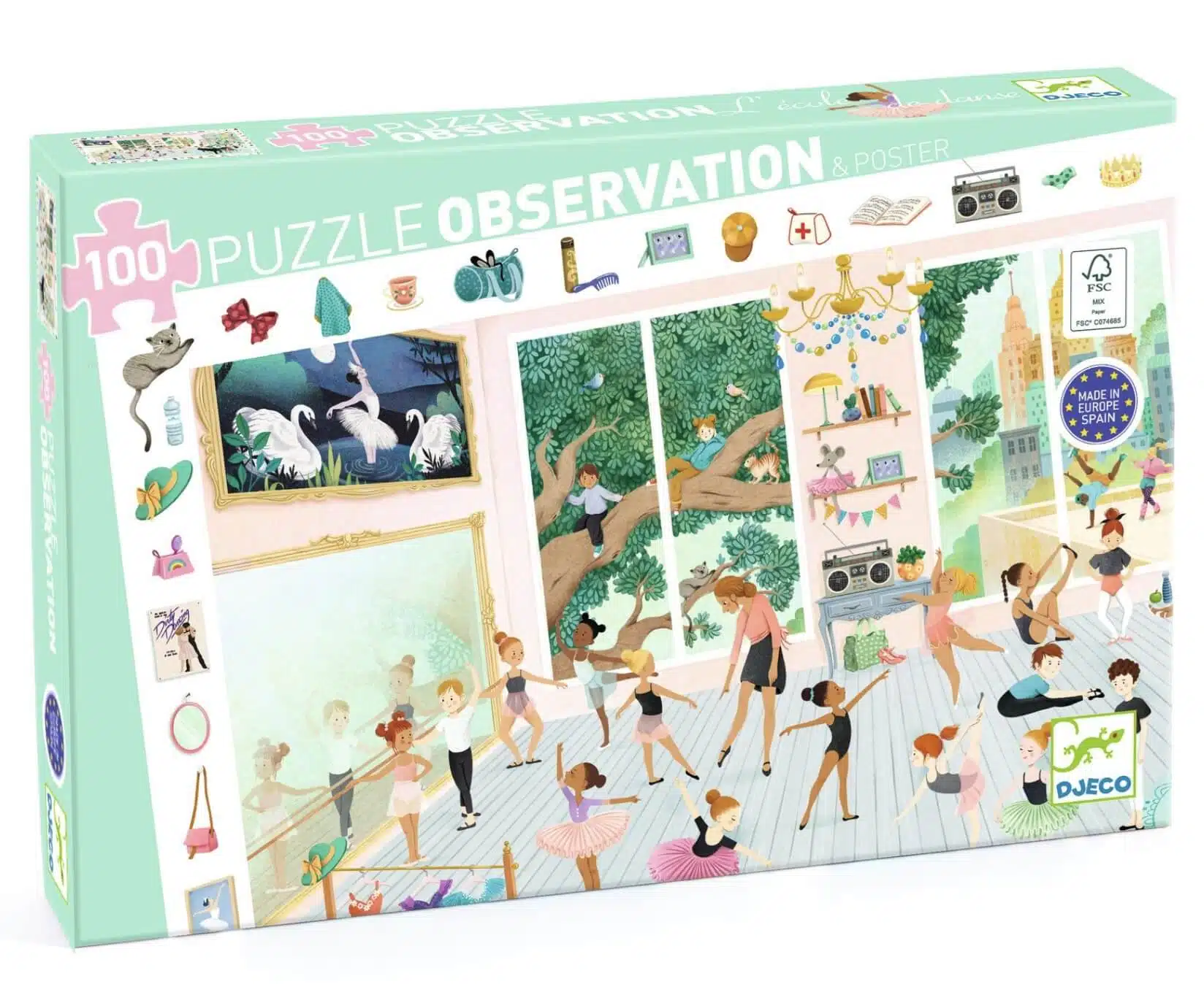 De dansschool - 100 stukken - Observatie Puzzel