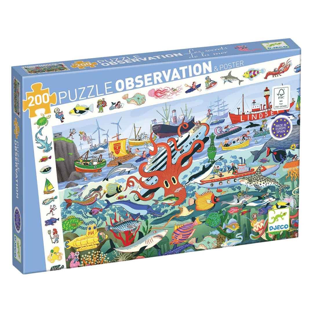 De geheimen van de zee - 200 stukken - Observatie Puzzel