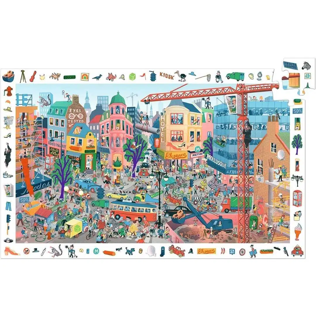 De stad - 200 stukken - Observatie Puzzel