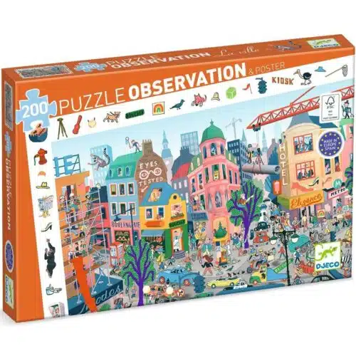 De stad - 200 stukken - Observatie Puzzel